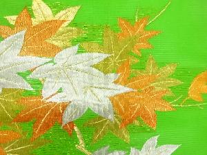 アンティーク　絽楓模様織り出し名古屋帯